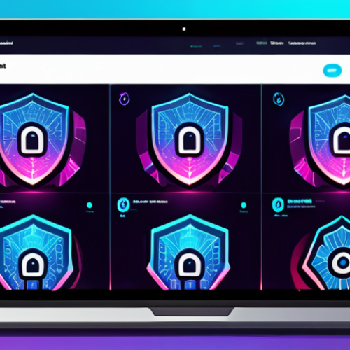 Home 20 ** A sleek, futuristic NFT marketplace interface glowing with a sense of ironclad security. Digital shields and intricate lock patterns protect vibrant NFT artworks displayed within a clean, intuitive layout. A hand subtly interacts with a seamless, responsive holographic screen, emphasizing user-friendliness. The background suggests robust blockchain infrastructure, conveying trustworthiness and cutting-edge digital protection. High-resolution, secure, modern, elegant.
2. **Prompt for