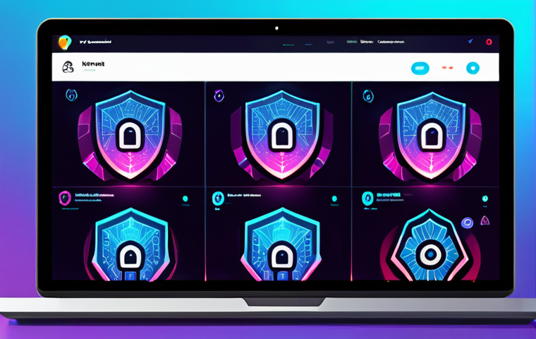** A sleek, futuristic NFT marketplace interface glowing with a sense of ironclad security. Digital shields and intricate lock patterns protect vibrant NFT artworks displayed within a clean, intuitive layout. A hand subtly interacts with a seamless, responsive holographic screen, emphasizing user-friendliness. The background suggests robust blockchain infrastructure, conveying trustworthiness and cutting-edge digital protection. High-resolution, secure, modern, elegant.
2. **Prompt for
