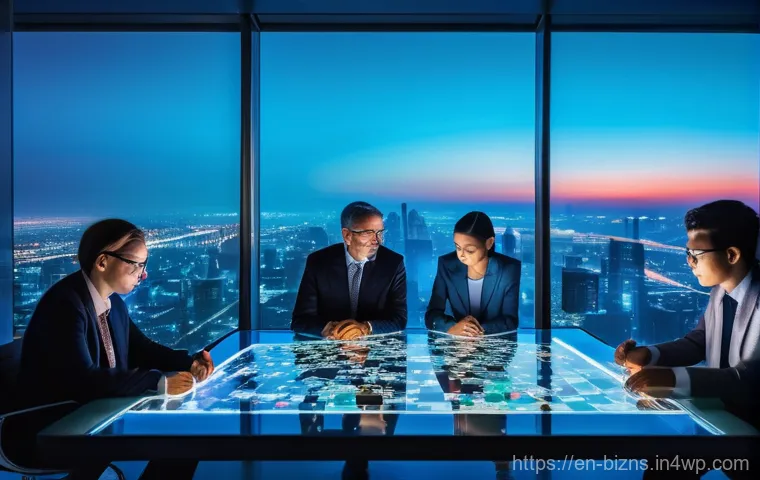 NFT의 국제 거래 및 규제 현황 - **Prompt:** A diverse group of professional-looking individuals (e.g., an artist, a lawyer, a develo...