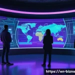 NFT로 창출한 수익을 활용하는 방법 - A futuristic digital art gallery showcasing a diverse collection of NFTs, featuring vibrant, high-re...