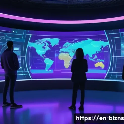 NFT로 창출한 수익을 활용하는 방법 - A futuristic digital art gallery showcasing a diverse collection of NFTs, featuring vibrant, high-re...
